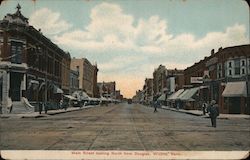 Main Street Looking North from Douglas Postcard