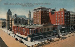 Corner of Douglas and Market Looking Southwest Postcard
