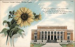 Fairmount Carnegie Library Postcard