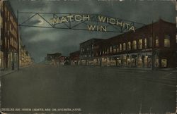 Douglas Avenue when the Lights are On Postcard