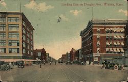 Looking East on Douglas Ave. Postcard