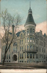 View of Masonic Temple Wichita, KS Postcard Postcard Postcard