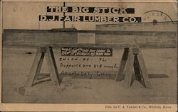 The Big Stick, D.J. Fair Lumber Co. Wichita, KS Advertising Postcard Postcard Postcard