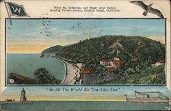 Hotel St. Catherine and Sugar Loaf Casino Looking Toward Avalon Santa Catalina Island, CA Postcard Postcard Postcard
