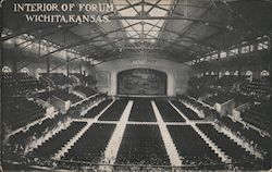 Interior of Forum Wichita, KS Postcard Postcard Postcard