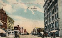 Main Street, Looking North Postcard