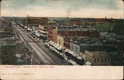 Douglas Ave., Looking West Wichita, KS Postcard Postcard Postcard