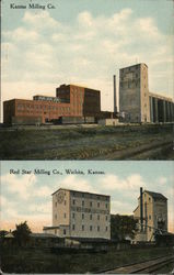 Kansas Millin co. and Red Star Milling Co. Wichita, KS Postcard Postcard Postcard