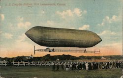 U.S. Dirigible Balloon Postcard