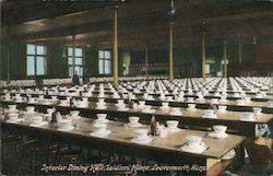 Interior Dining Hall, Soldiers Home Leavenworth, KS Postcard Postcard Postcard