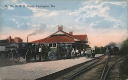 Mo. Pacific R.R. Depot Lexington, MO Postcard Postcard Postcard