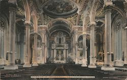 Interior of Cathedral Postcard