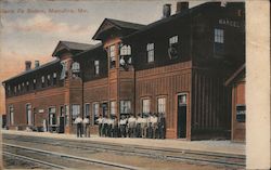 Santa Fe Station Marceline, MO Postcard Postcard Postcard