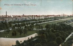 Midway and University of Chicago Illinois Postcard Postcard Postcard
