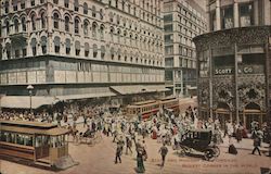 State and Madison Sts., Busiest Corner in the World Postcard