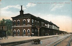 Atchison, Topeka and Santa Fe Depot Postcard