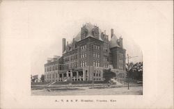 A.T. & S.F. Hospital Postcard
