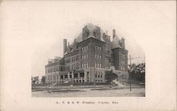 A.T. & S.F. Hospital Topeka, KS Postcard Postcard Postcard