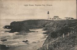 Light House, Yaquina Bay, Oregon Newport, OR Postcard Postcard Postcard