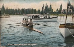 At the Boat Club Regatta Coeur d'Alene, ID Postcard Postcard Postcard