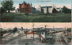 State Hospital, Santa Fe Shops Postcard