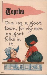 Dis Iss a Goot Town Postcard