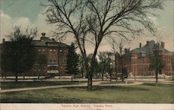 Topeka High School Kansas Postcard Postcard Postcard