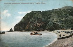 Gathering Moonstones, Moonstone Beach Santa Catalina Island, CA Postcard Postcard Postcard