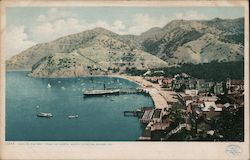 Avalon and Bay from the North Santa Catalina Island, CA Postcard Postcard Postcard