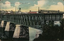 Bridge Near Power Plant Postcard