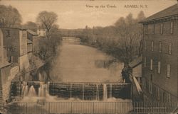 View Up The Creek Adams, NY Postcard Postcard Postcard