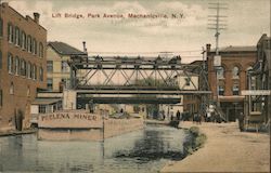 Lift Bridge, Park Avenue Mechanicville, NY Postcard Postcard Postcard