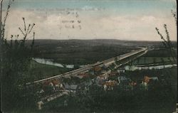 View west from Stand Pipe Hill Postcard