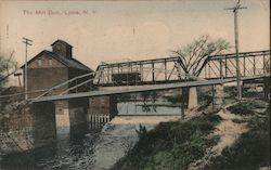 The Mill Dam Lyons, NY Postcard Postcard Postcard