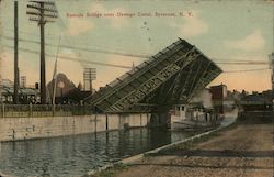 Bascule Bridge over Oswego Canal Postcard