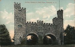 Archway Entrance to Starin Place Postcard