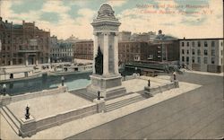 Soldiers and Sailors Monument, Clinton Square Postcard