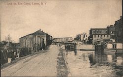 Lock on Erie Canal Lyons, NY Postcard Postcard Postcard