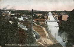 View from Railroad Bridge, Lower Town Postcard