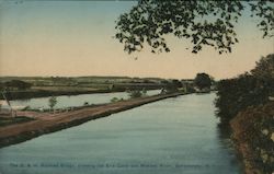 The D. & H. Railroad Bridge, Crossing the Erie Canal and Mohawk River Postcard