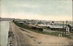 Erie Canal and Salt Covers Syracuse, NY Postcard Postcard Postcard