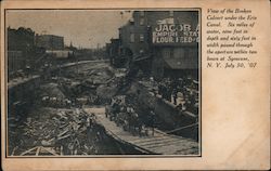 View of the Broken Culvert Under the Erie Canal; July 30, 1907 Syracuse, NY Postcard Postcard Postcard