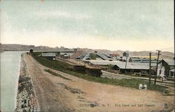 Erie Canal and Salt Covers Postcard