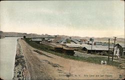 Erie Canal and Salt Covers Postcard