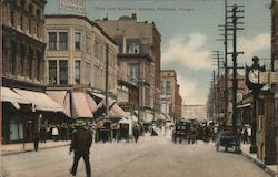Third and Morrison Streets Postcard