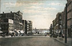 Foot of Woodward Ave. Postcard