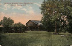 Hotel and Grounds, Boyes Hot Springs California Postcard Postcard Postcard