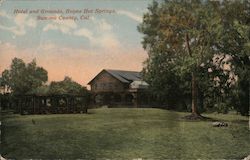 Hotel and Grounds, Boyes Hot Springs Postcard