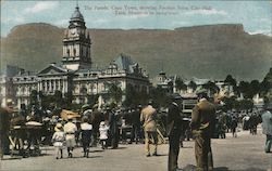 The Parade, Showing Auction Sales, City Hall Postcard