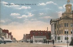 Third Street Looking East Yankton, SD Postcard Postcard Postcard